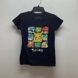 Pokemon Size Medium Kids Black T-shirt. Preloved